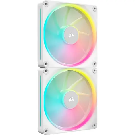 Corsair iCUE LINK LX140 RGB 2ks bílá / 140mm / Magnetic Dome Bearing / 2000 RPM / 84.7 CFM / 4-Pin