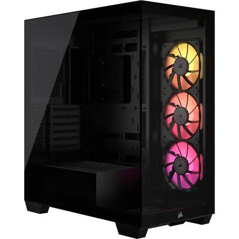 Corsair iCUE LINK 3500X RGB černá / E-ATX / 2x USB-A 3.2 / 1x USB-C 3.2 / 3x 120mm / bez zdroje / průhledná bočnice