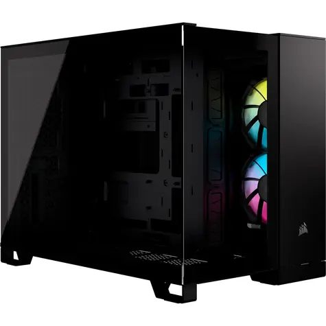 Corsair iCUE LINK 2500X RGB černá / Micro-ATX / 1x USB-C 3.2 / 2x USB-A 3.2 / 2x 120mm RGB / bez zdroje