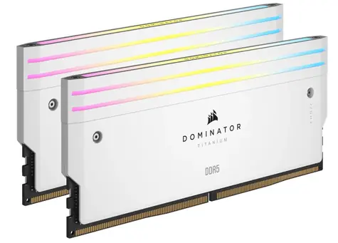 Corsair Dominator Titanium White 48GB (2x 24GB) DDR5 6000MHz / CL30 / DIMM / RGB / XMP / 1.4V