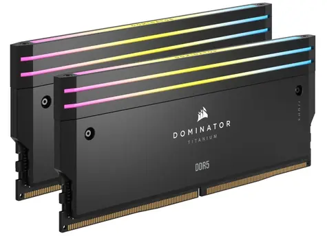 Corsair Dominator Titanium 96GB (2x 48GB) DDR5 6400MHz / CL32 / DIMM / XMP / RGB / 1.4V