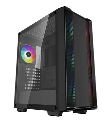 DEEPCOOL CC560 ARGB V2 černá / ATX / 1x USB-A 3.0 / 1x USB-A 2.0 / 4x 120mm ARGB / bez zdroje / průhledná bočnice