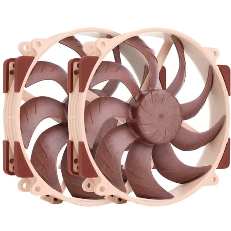 Noctua NF-A14x25r G2 PWM Sx2-PP 2ks hnědá / 140mm / SSO2 / 24.8 dB @ 1500 RPM / 91.58 CFM / 4-Pin PWM