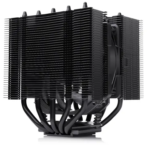 Noctua NH-D12L chromax.black D-Type Premium Cooler černá / 1x 120mm / SSO2 / 22.6 dB @ 2000 RPM /  AMD + Intel