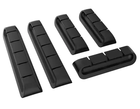 AKASA - držák kabelů černá / 5ks