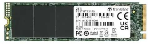 Transcend TS2TMTE115S 2TB / M.2 2280 / PCIe Gen3x4 / R: 3200 MBps / W: 1900MBps / 5y