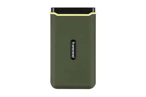 Transcend ESD380C 2TB zelená / Externí SSD disk / odolný / USB-C 3.2 / čtení: 2000MB/s / zápis: 2000MB/s