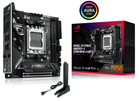 ASUS ROG STRIX B850-I GAMING WIFI / B850 / 2x DDR5 / 1x 2.5GLAN / Wi-Fi 7 / mITX