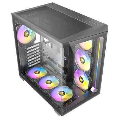 Antec C5 ARGB černá / ATX / 2x USB-A 3.2 / 1x USB-C 3.2 / 7x 120mm argb / bez zdroje / průhledná bočnice 