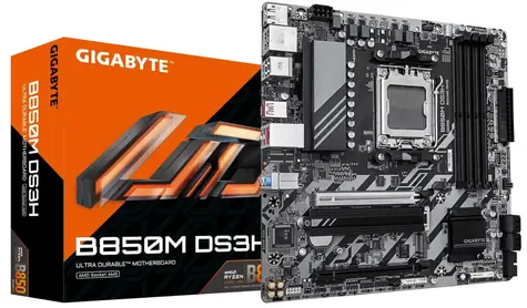 GIGABYTE B850M DS3H / B850 / 4x DDR5 / 1x 2.5GLAN / mATX