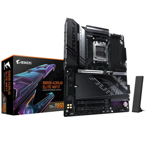 GIGABYTE B850 AORUS ELITE WIFI7 / B850 / 4x DDR5 / 1x 2.5GLAN / Wi-Fi 7 / ATX