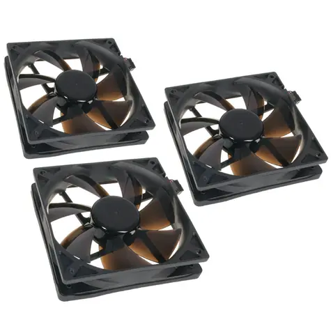 Noiseblocker BlackSilent Pro Fan PL2 černá 3ks / 120mm / 20 dB @ 1400 RPM / 56.5 CFM / 3-Pin
