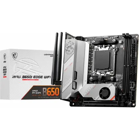 MSI MPG B650I EDGE WIFI / B650 / AM5 / 2x DDR5 / PCIEx16 / 2.5GLAN / Wi-Fi / Mini-ITX