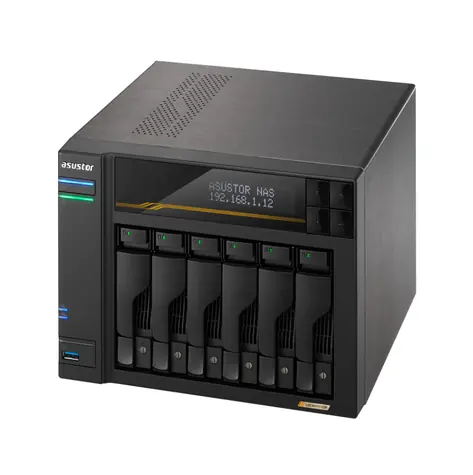 Asustor Lockerstor 6 Gen3 AS6806T 6-Bay / 4x M.2 SSD / 6x 3.5