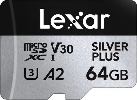 Lexar Professional SILVER PLUS microSDXC 64GB / čtení: 205MBps / zápis: 150MBps / UHS-I