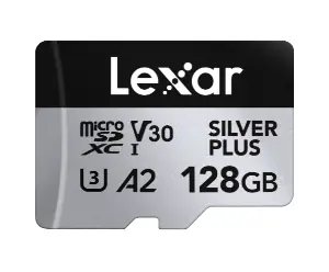Lexar Professional SILVER PLUS microSDXC 128GB / čtení: 205MBps / zápis: 150MBps / UHS-I / V30