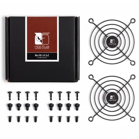 Noctua NA-FG1-8 SX2 (2ks) černá / Mřížka pro ventilátor / 80 mm