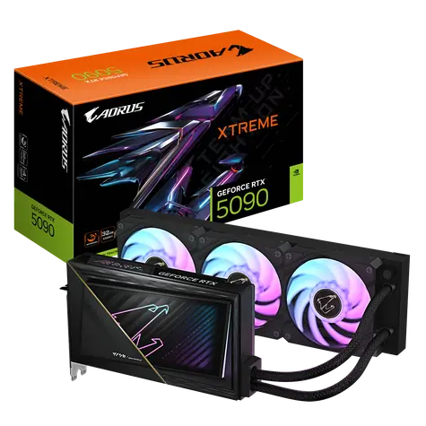GIGABYTE AORUS GeForce RTX 5090 XTREME WATERFORCE 32GB / 2655MHz / 32GB GGDR7 / 512-bit / 1x HDMI + 3x DP / 1000W (16)