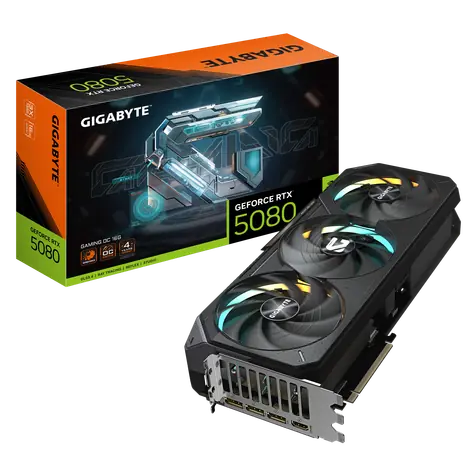 GIGABYTE GeForce RTX 5080 GAMING OC 16GB / 2730MHz / 16GB GDDR7 / 256-bit / 1x HDMI + 3x DP / 850W (16)