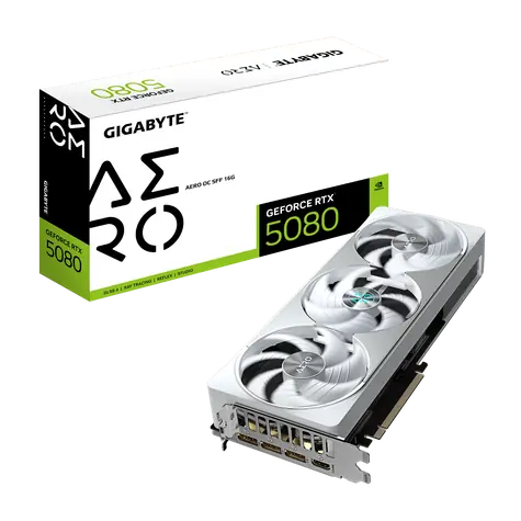 GIGABYTE GeForce RTX 5080 AERO OC SFF 16GB / 2730MHz / 16GB GDDR7 / 256-bit / 1x HDMI + 3x DP / 850W (16)