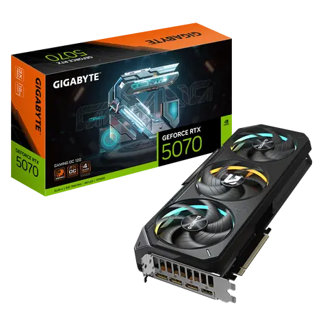 GIGABYTE GeForce RTX 5070 GAMING OC 12GB / 2165MHz / 12GB GDDR7 / 192-bit / 1x HDMI + 3x DP / 750W (16)