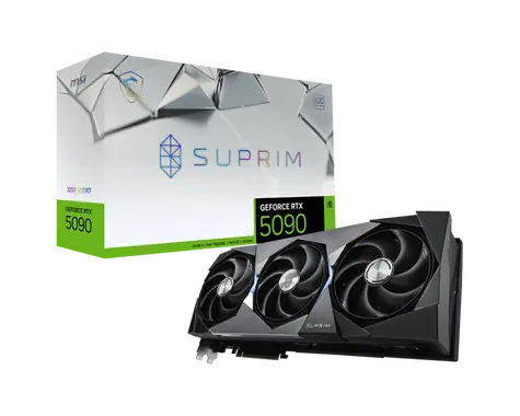 MSI GeForce RTX 5090 SUPRIM SOC 32GB / 2580 MHz / 32GB GDDR7 / 512-bit / 1x HDMI + 3x DP / 1000W (16)
