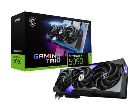 MSI GeForce RTX 5090 GAMING TRIO 32GB OC / 2497MHz / 32GB GDDR7 / 512-bit / 1x HDMI + 3x DP / 1000W (16)