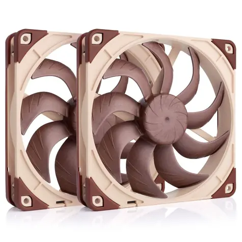 Noctua NF-A14x25 G2 Sx2-PP PWM (2ks) / 140 mm / SSO2 Bearing / 24.8 dB @ 1500 RPM / 155.6 m3h / 4-pin