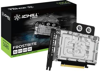 INNO3D RTX 5080 iChill Frostbite 16GB / 2670MHz / 16GB GDDR7 / 256-bit / 1x HDMI + 3x DP / 850W (16)