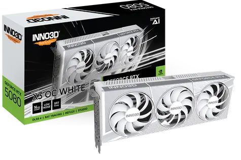 INNO3D RTX 5080 X3 OC White 16GB / 2640MHz / 16GB GDDR7 / 256-bit / 1x HDMI + 3x DP / 850W (16)