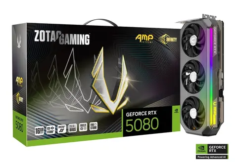 ZOTAC GAMING RTX 5080 AMP Extreme Infinity 16GB / 2670MHz / 16GB GDDR7 / 256-bit / 1x HDMI + 3x DP / 850W (16)