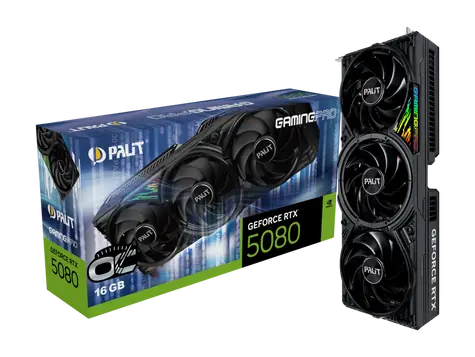 Palit RTX 5080 GamingPro OC 16GB / 2700MHz / 16GB GDDR7 / 256-bit / 1x HDMI + 3x DP / 850W (16)