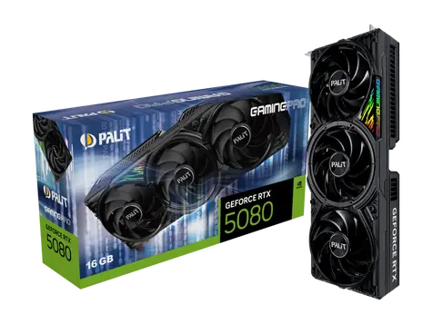 Palit RTX 5080 GamingPro 16GB / 2617MHz / 16GB GDDR7 / 256-bit / 1x HDMI + 3x DP / 850W (16)