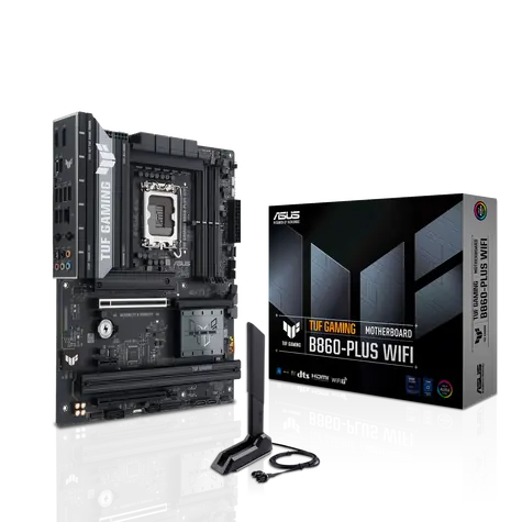 ASUS TUF GAMING B860-PLUS WIFI / B860 / LGA 1851 / 4x DDR5 / PCIEx 16 / 2.5GLAN / Wi-Fi / ATX