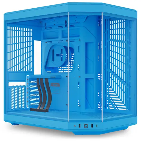 Hyte Y70 modrá / E-ATX / 2x USB-A 3.2 / 1x USB-C 3.2 / bez zdroje / průhledná bočnice / riser kabel