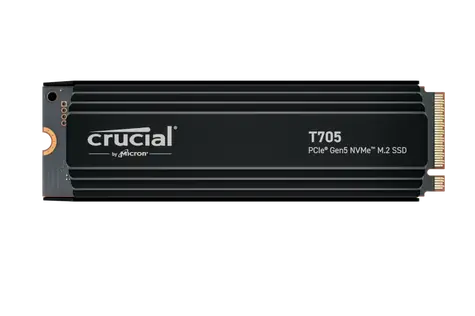 Crucial T705 2TB / M.2 2280 / PCIe Gen5 / R: 14500 MBps / W: 12700 MBps / MTBF: 1.5 mh / chladič 