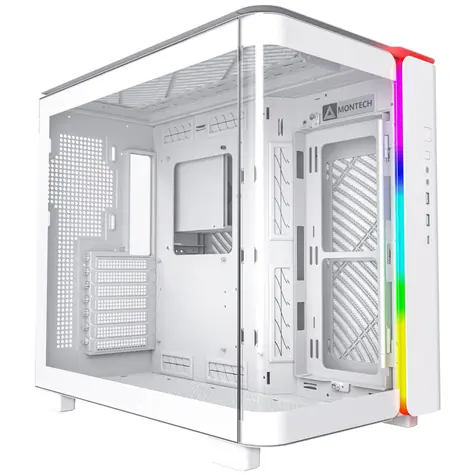 Montech KING 95 bílá / ATX / 2x USB-A 3.0 / 1x USB-C 3.0 / bez zdroje / průhledná bočnice 