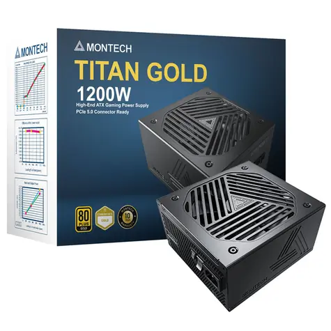 Montech Titan Gold 1200W / ATX 3.0 / 1200W / 80 PLUS Gold / Aktivní PFC / modulární