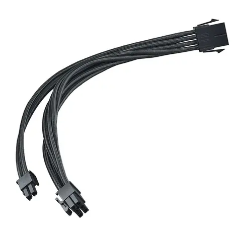 SilverStone Prodlužovací kabel 8-Pin-PCIe na 6+2-Pin-PCIe - 250mm černá
