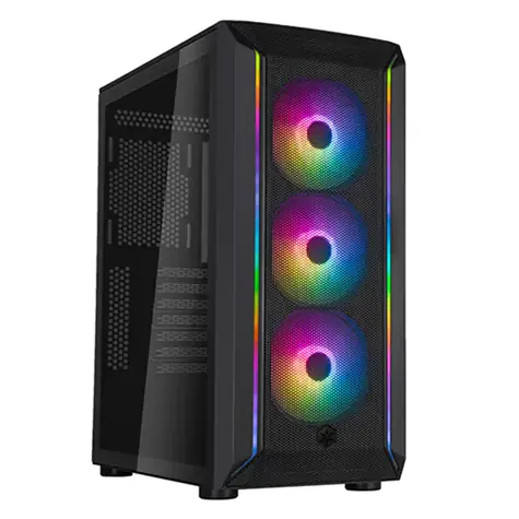 SilverStone Fara 511Z černá / ATX / 2x USB-A 3.0 / 3x 120mm ARGB / bez zdroje / průhledná bočnice 