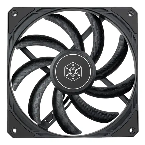 SilverStone Air Slimmer 140 černá / 140mm / Fluid Dynamic Bearing / 33 dB @ 1700 RPM / 82 CFM / 4-Pin PWM