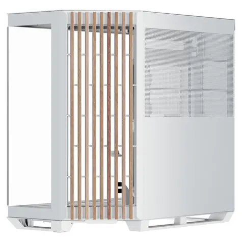 APNX V1 Midi-Tower ATX case bílá-dřevo / ATX / 3x 360 mm ARGB / 1x 120mm ARGB / bez zdroje / průhledná bočnice