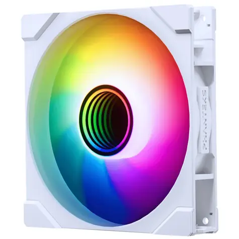 PHANTEKS M25 Gen2 PWM D-RGB Reverse Blade bílá / 140mm / Hydraulic Bearing / 36.4 dB @ 1800 RPM / 101.78 CFM