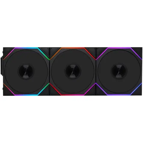 Lian Li UNI FAN TL Wireless Fan 3ks černá / 120mm / Fluid Dynamic Bearing / 33 dB @ 2600 RPM / 90.1 CFM / 4-Pin PWM