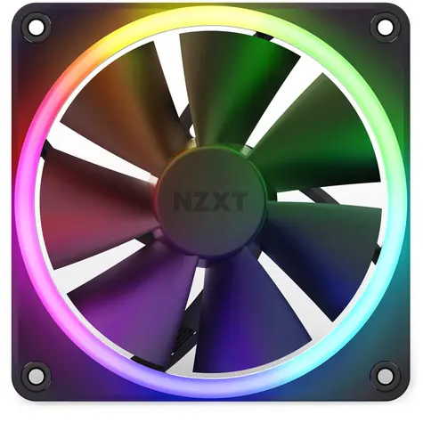 NZXT F120 PWM černá / 120mm / Fluid Dynamic Bearing / 27.5 dB @ 1800 RPM / 50.18 CFM / 4-Pin PMW
