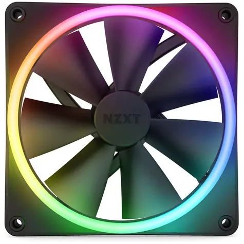 NZXT F140 RGB DUO černá / 140mm / Fluid Dynamic Bearing / 36 dB @ 1800 RPM / 89 CFM / 4-Pin PWM