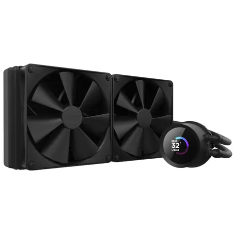 NZXT Kraken 280 černá / 2x 140mm / Fluid Dynamic Bearing / 32.1 dB @ 1500 RPM / 99.68 CFM / AMD + Intel