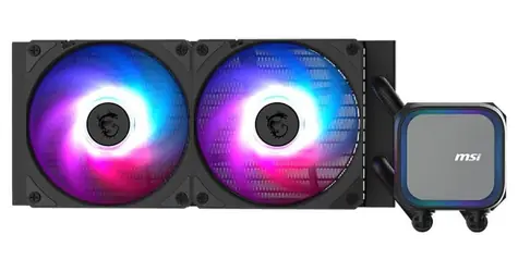 MSI MAG CoreLiquid A13 240 černá / 2x 120mm / 31.1 dB @ 2000 RPM / 62.6 CFM / AMD + Intel