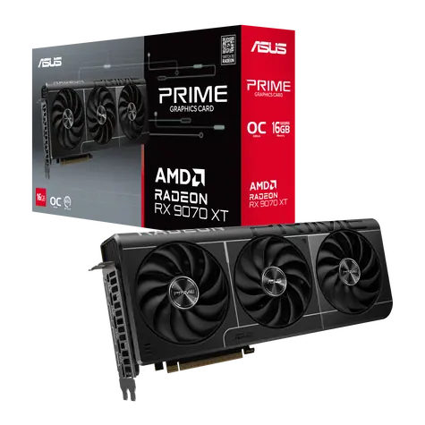 ASUS Prime Radeon RX 9070 OC 16GB / 2590 MHz / 16GB GDDR6 / 256-bit / 1x HDMI + 3x DP / 650W (8+8)