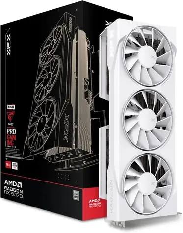 XFX Swift Radeon RX 9070 OC 16GB White / 2210 MHz / 16GB GDDR6 / 256-bit / 1x HDMI + 3x DP / 550W (8+8+8)
